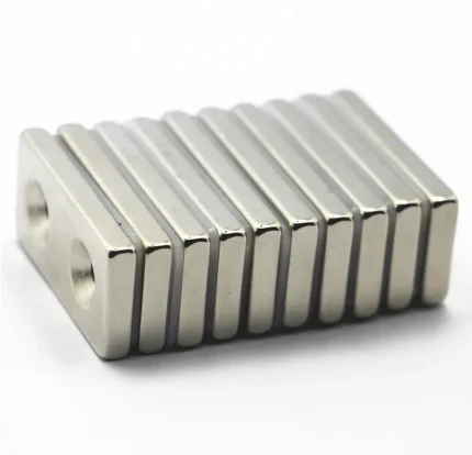 Neodymium rectangular countersunk magnets